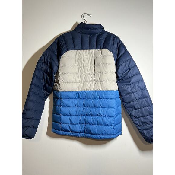 LL Bean Men's EUC Blue/Gray Colorblock Down Jacket Puffer Full Zip Snow Size M - Picture 3 of 6